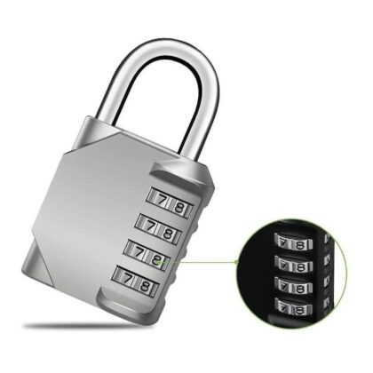 قفل أرقام 4 خانات طويل الربط للبوابات والخزائن