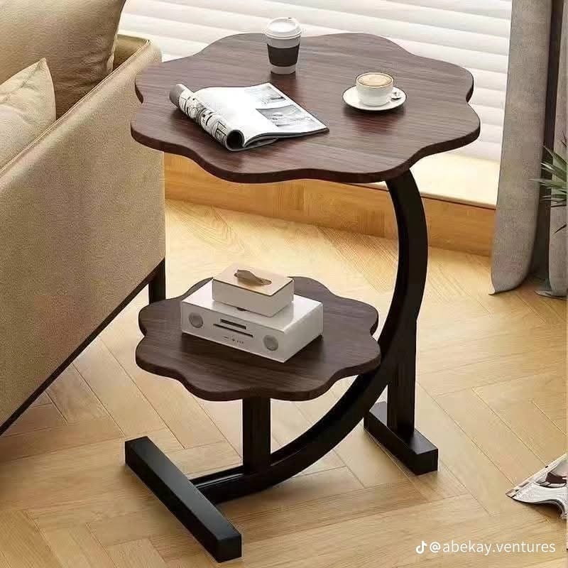 طاولة قهوة جانبية من خشب MDF بتصميم زهرة - الصورة 4