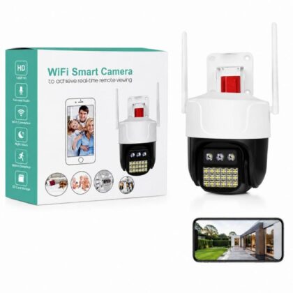 كاميرا مراقبة WiFi ذكية متحركة 4+4 ميجابكسل